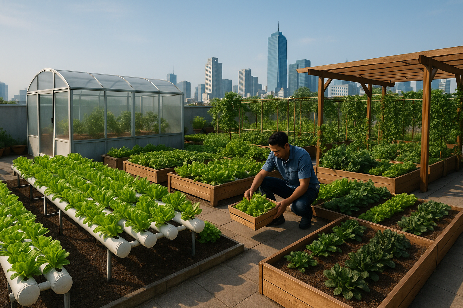 Pertanian Kota 2025: Urban Farming, Kebun Atap & Ketahanan Pangan Perkotaan