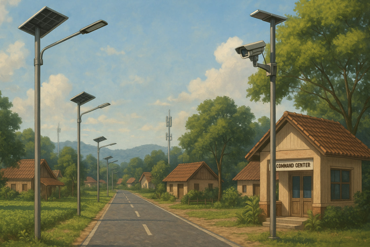 Smart Village 2025: Desa Cerdas dengan IoT, CCTV, Lampu Solar & Command Center