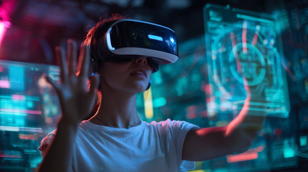 Ilustrasi penggunaan AI dan teknologi digital dalam pendidikan modern